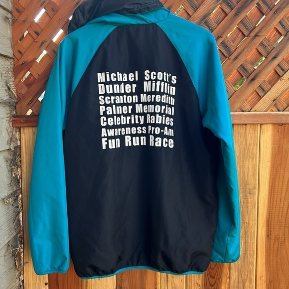 The Office Dunder Mifflin Windbreaker Rabies Awareness Coaches Jacket Size S - Picture 7 of 8
